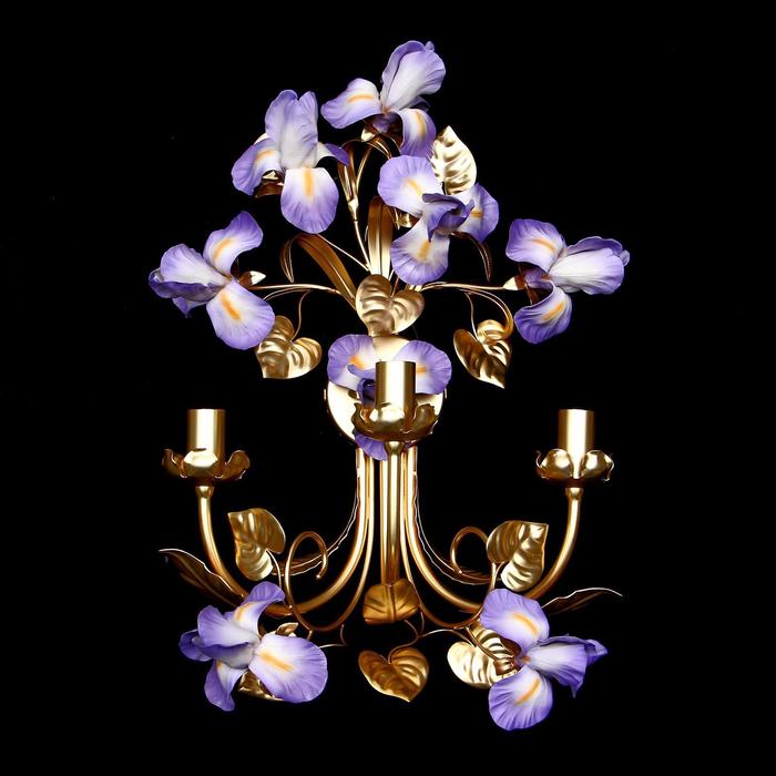 Бра на три лампы "Ирисы"