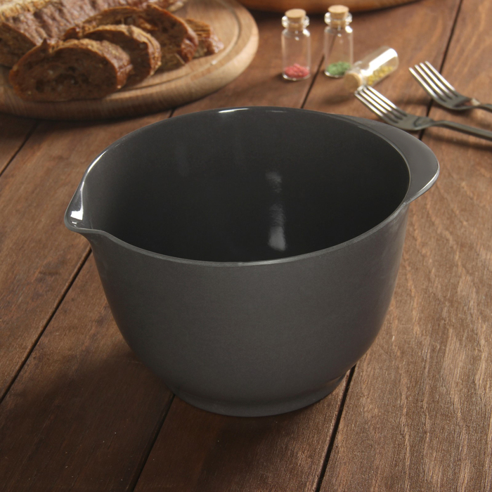 Салатник 18 см "Бамбуковый лес", цвет серый