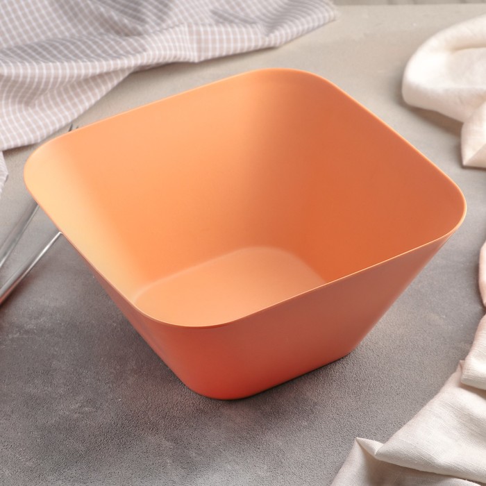 Салатник 25х13 см "Бамбуковый лес", 4 л, цвет оранжевый