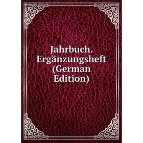 

Книга Jahrbuch. Ergänzungsheft (German Edition)