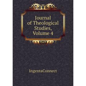 

Книга Journal of Theological Studies, Volume 4
