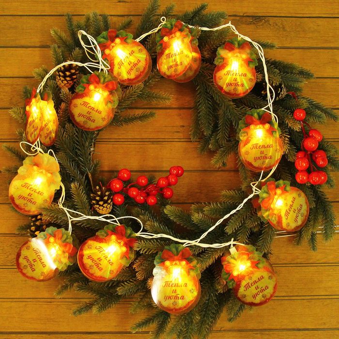 Гирлянда электрическая МИКС 12 ламп , 210 см