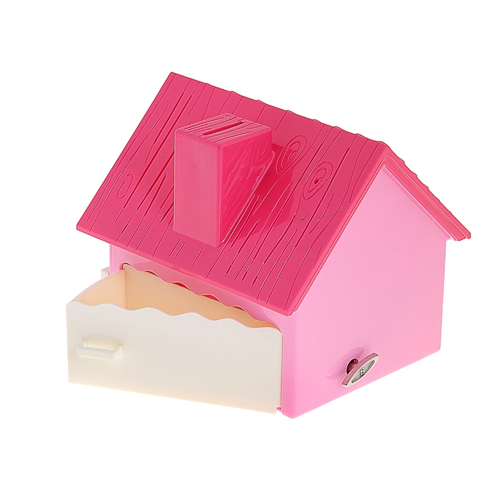 Шкатулка музыкальная механическая "Домик", МИКС