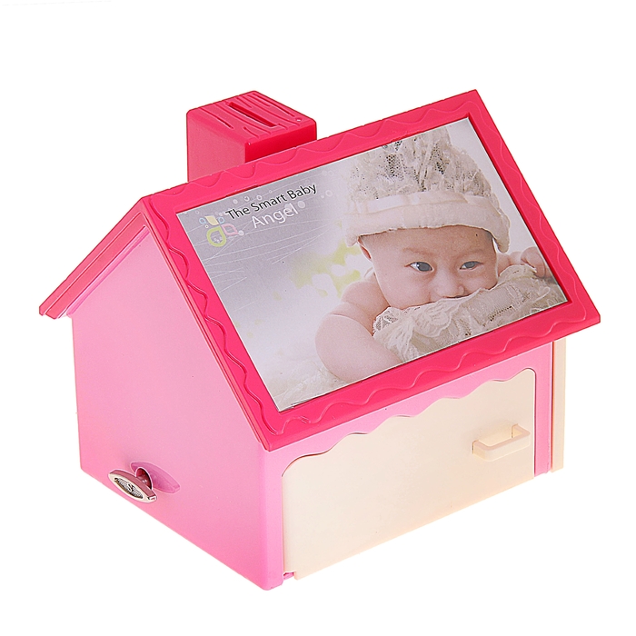 Шкатулка музыкальная механическая "Домик", МИКС