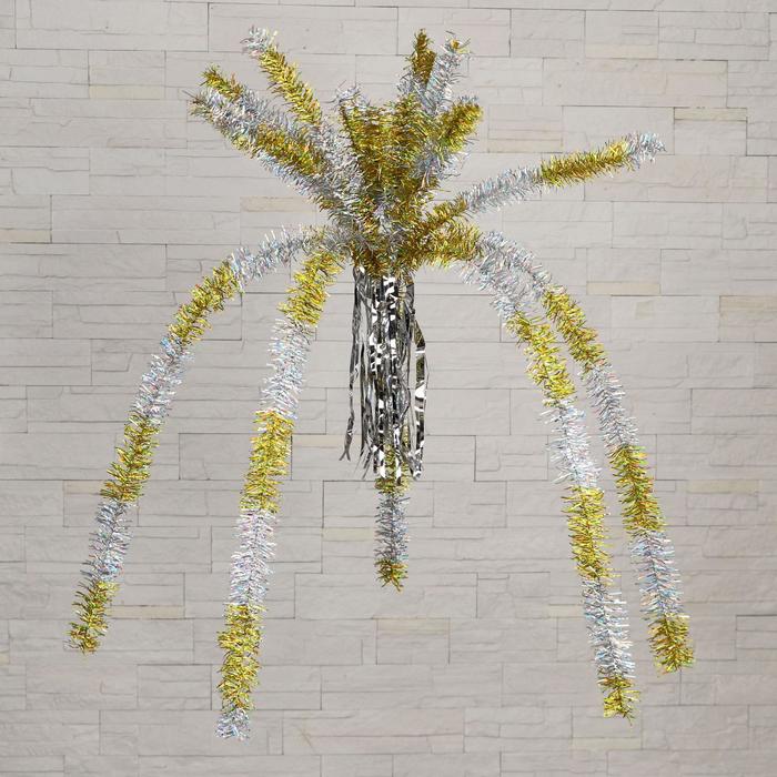 Пальма из мишуры "Полосатая" микс