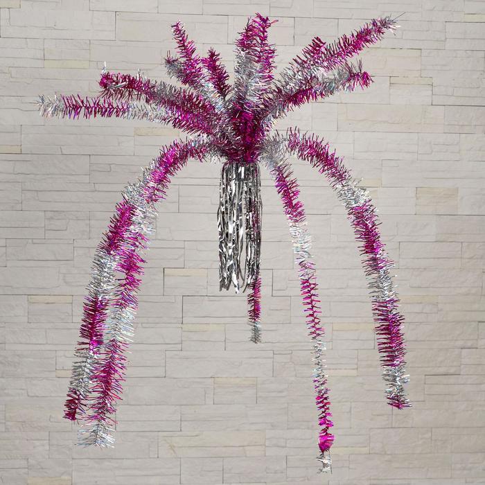 Пальма из мишуры "Полосатая" микс