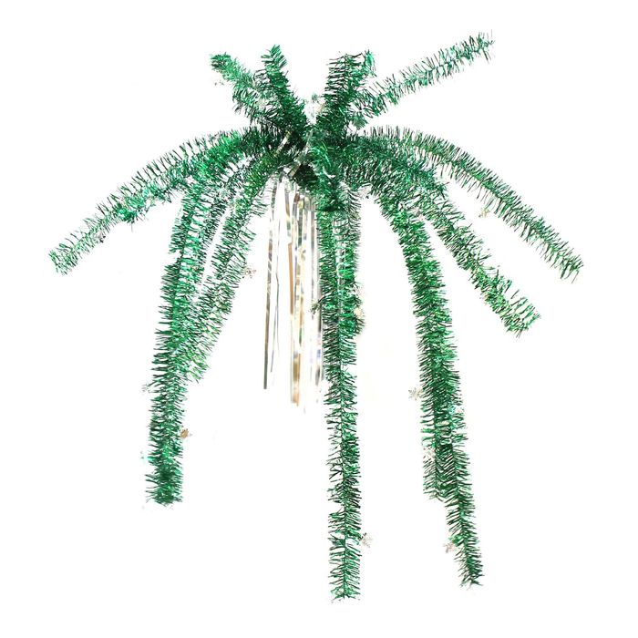 Пальма из мишуры "Снежинки" микс