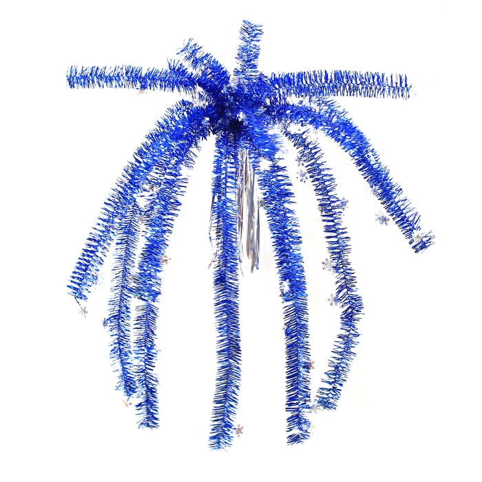 Пальма из мишуры "Снежинки" микс