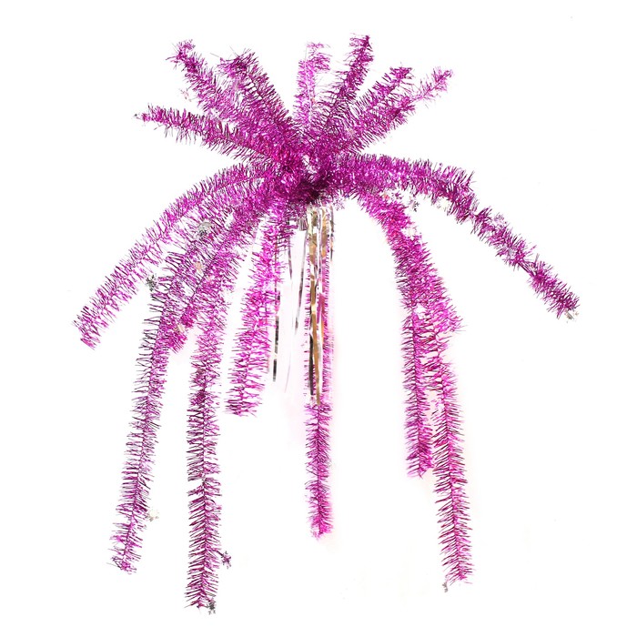 Пальма из мишуры "Снежинки" микс