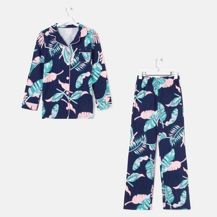 

Пижама женская (рубашка и брюки) KAFTAN "Tropical dream" р. 48-50