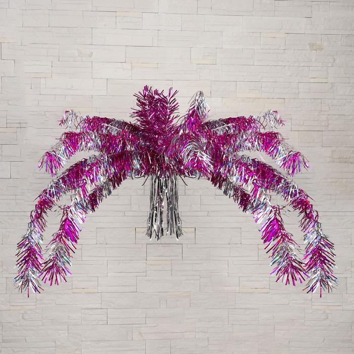 Пальма из мишуры большая "Полосатая" микс