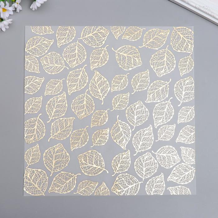 

Веллум с фольгированием "Golden Leaves" 30,5х30,5 см