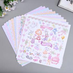 

Набор бумаги для скрапбукинга "My little mousy girl " 10 листов, 30,5х30,5 см
