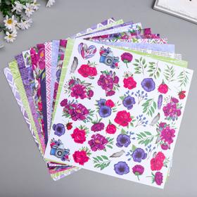 

Набор бумаги для скрапбукинга "Mind Flowers " 10 листов, 30,5х30,5 см