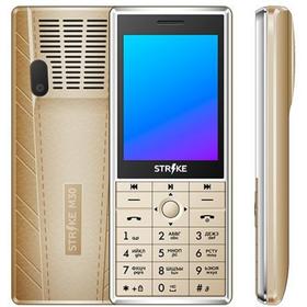

Сотовый телефон STRIKE M30, 2.8", 32Мб, 2sim, microSD, BT2.1, 2500мАч, золотистый