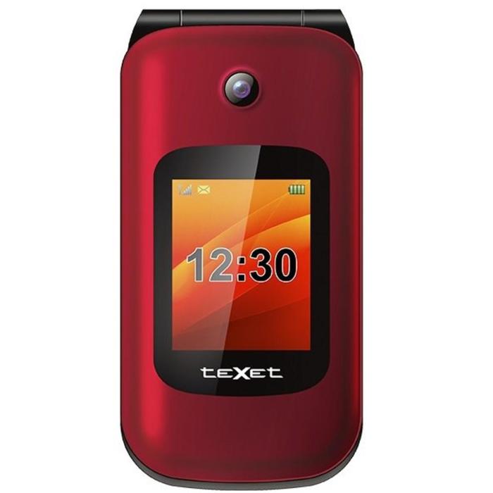 фото Сотовый телефон texet tm-b202, 2.4", 2sim, microsd, bluetooth, 800мач, красный