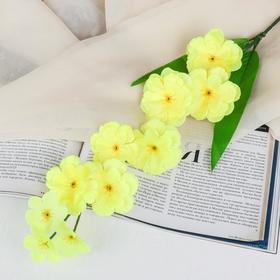 Цветы искусственные веточка сакуры 70 см желтый Ош