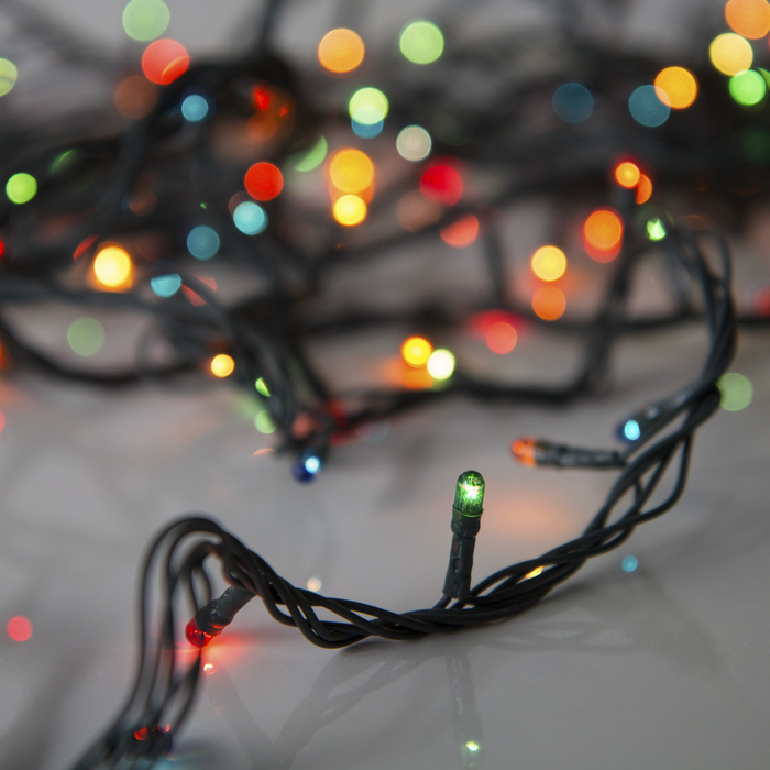 Гирлянда "Метраж" 4.5 м, Н.Т. 100 ламп, 220V, контр. 8 р, МУЛЬТИ (упаковка микс)