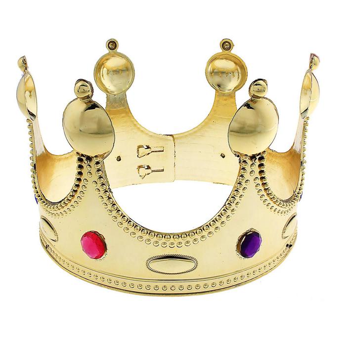 Корона для короля, обхват 56 см золотая корона короля 16708