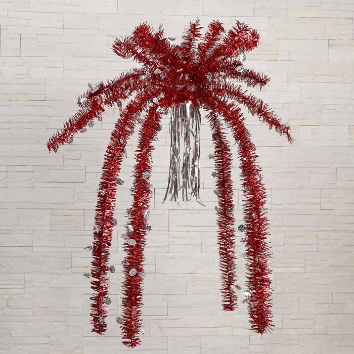 Пальма из мишуры "Кружочки" микс