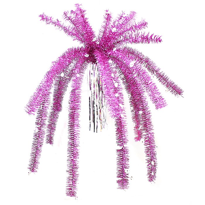 Пальма из мишуры "Кружочки" микс