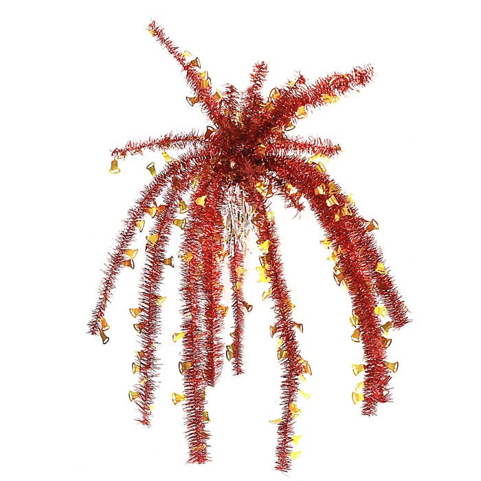 Пальма из мишуры "Колокольчики" микс