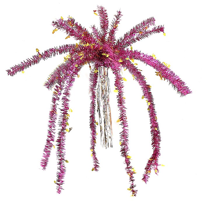 Пальма из мишуры "Ёлочки" микс