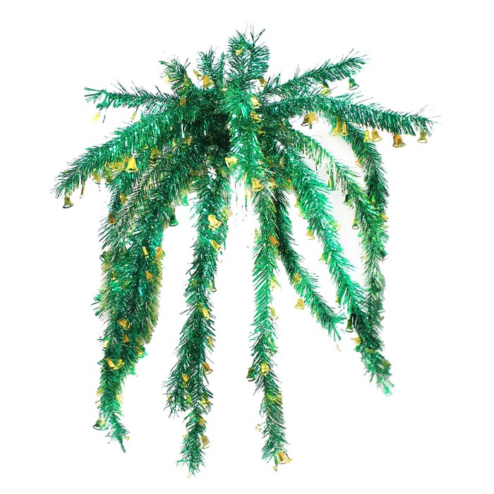 Пальма из мишуры большая "Колокольчики" микс