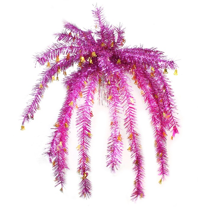 Пальма из мишуры большая "Колокольчики" микс