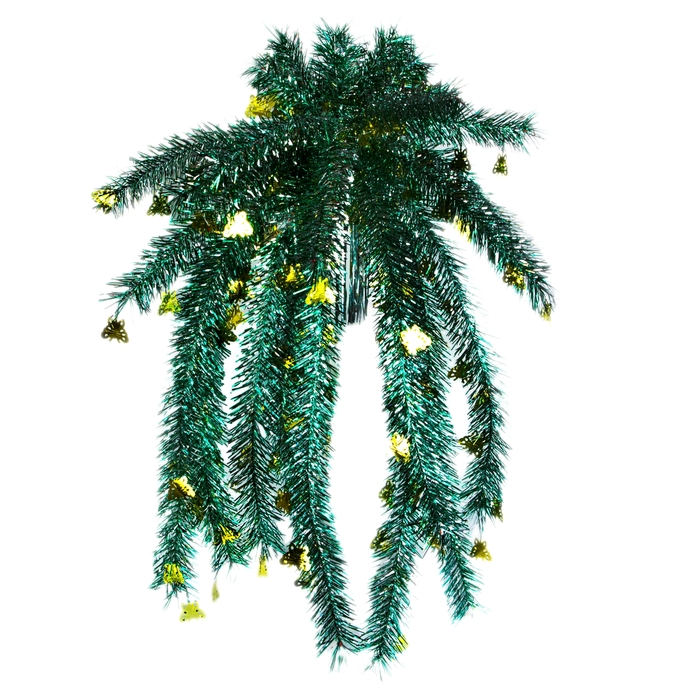 Пальма из мишуры большая "Бабочки с голографией" микс