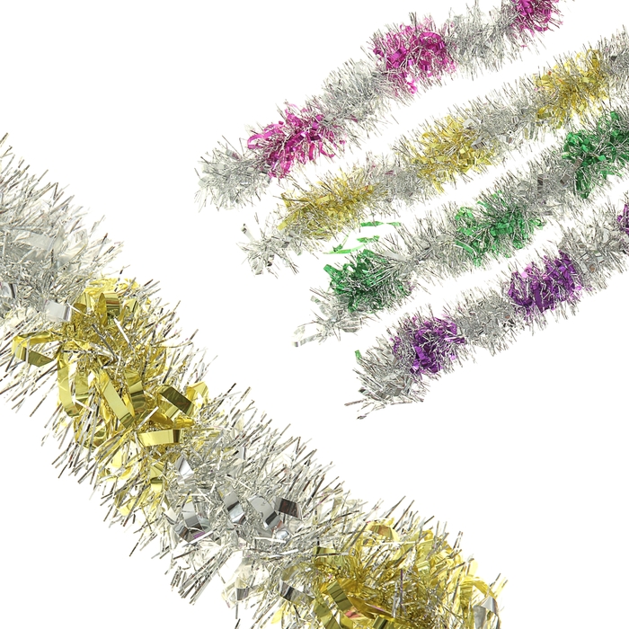 Мишура "Кончики" (двухцветная, микс)