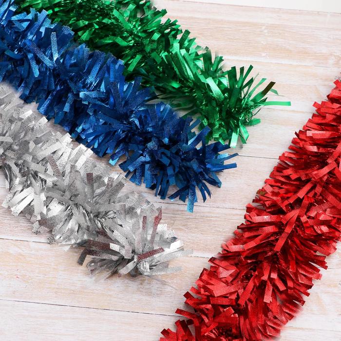 Мишура "Матовые полосы" (микс)