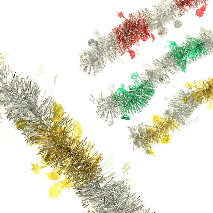 Мишура "Переплёт" (солнышко, микс)