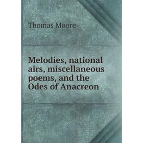 

Книга Melodies, national airs, miscellaneous poems, and the Odes of Anacreon