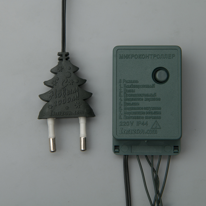 Гирлянда "Метраж" 4.5 м, Н.Т. 100 ламп, 220V, контр. 8 р, КРАСНЫЙ