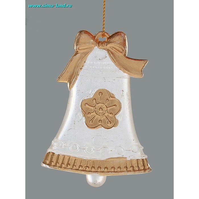 Набор украшений лед, блеск "Снеговик, лошадка, колокольчик"