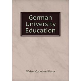 

Книга German University Education
