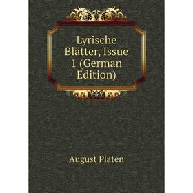 

Книга Lyrische Blätter, Issue 1