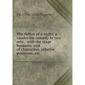 

Книга The follies of a night: a vaudeville comedy in two acts: with the stage business, cast of characters, relative positions, etc