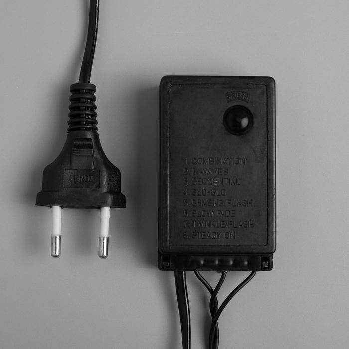 НИТЬ, улич. с насад. "Шарики d=1,5 см" 20 м, Н.Т. LED-200 контр. 8р. ЗЕЛЕНЫЙ