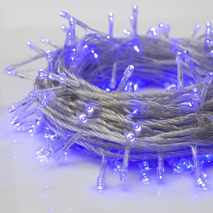 Гирлянда "Метраж" 20 м, Н.С. LED-200-220V, контр. 8 р. СИНИЙ