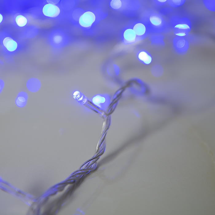Гирлянда "Метраж" 20 м, Н.С. LED-200-220V, контр. 8 р. СИНИЙ