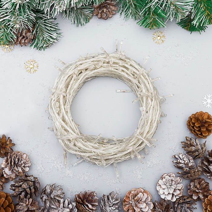 Гирлянда "Метраж" 20 м, Н.С. LED-200-220V, контр. 8 р. МУЛЬТИ