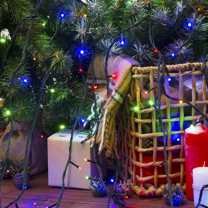 Гирлянда "Метраж" 20 м, Н.Т. LED-200-220V, контр. 8 р. МУЛЬТИ