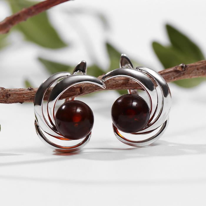 Серьги посеребрение шар №9 