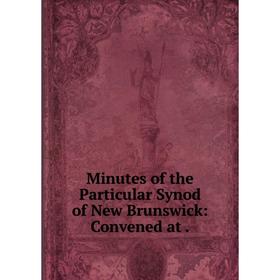 

Книга Minutes of the Particular Synod of New Brunswick: Convened at