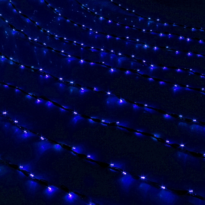 Гирлянда "Дождь" улич. Ш:2 м, В:3 м, Н.Т. LED-800-220V, контр. 8 р, СИНИЙ