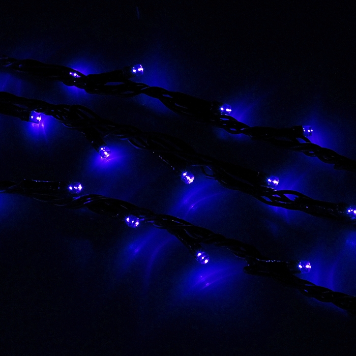 Гирлянда "Дождь" улич. Ш:2 м, В:3 м, Н.Т. LED-800-220V, контр. 8 р, СИНИЙ