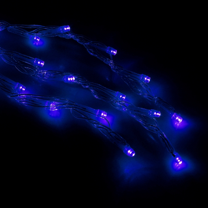 Гирлянда "Дождь" улич. Ш:2 м, В:3 м, Н.С. LED-800-220V, контр. 8 р, СИНИЙ