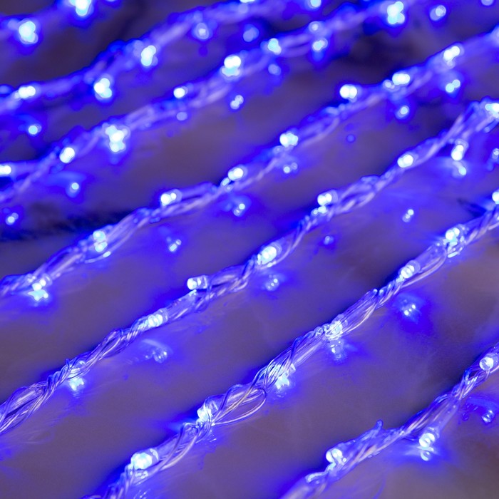 Гирлянда "Дождь" улич. Ш:2 м, В:6 м, Н.С. LED-1500-220V, контр. 8 р, СИНИЙ